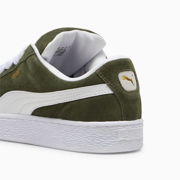 Suede XL Men's Sneakers, Dark Olive-PUMA White, extralarge