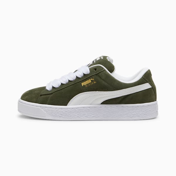 Suede XL Sneakers, Dark Olive-PUMA White, extralarge-GBR