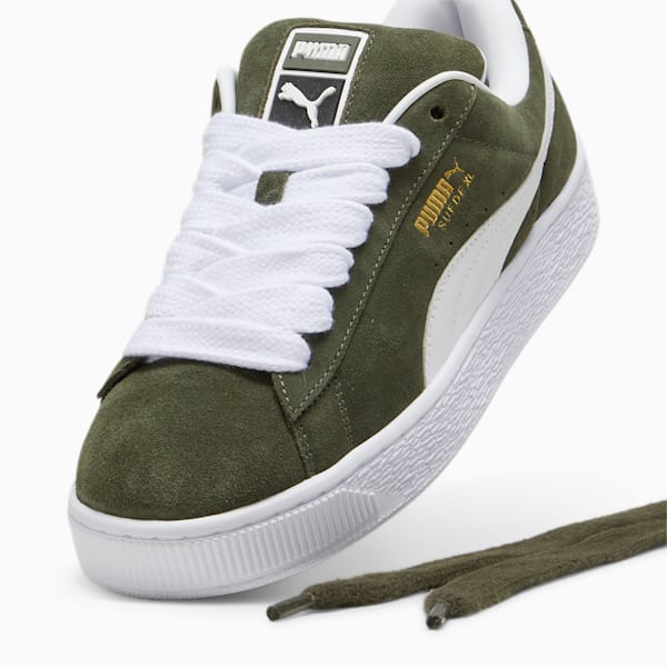 Chaussures Suede XL Homme, Dark Olive-PUMA White, extralarge