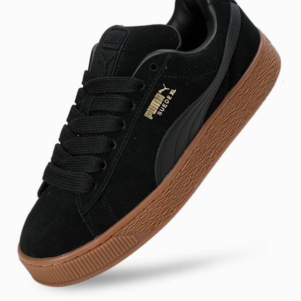 Suede XL Sneakers, PUMA Black-Puma Team Gold, extralarge-IND