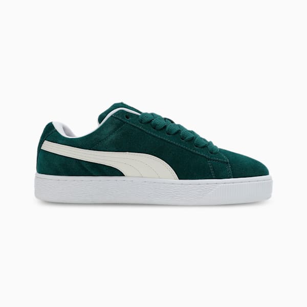 Suede XL Sneakers, Dark Myrtle-Warm White, extralarge-IND