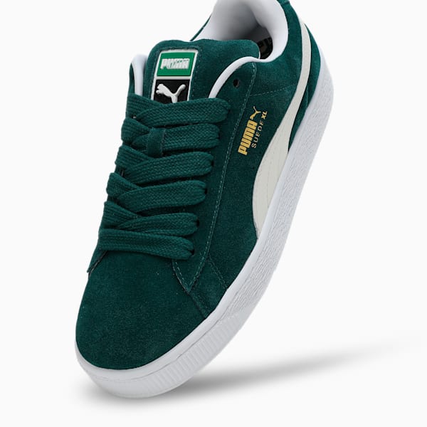 Suede XL Sneakers, Dark Myrtle-Warm White, extralarge-IND