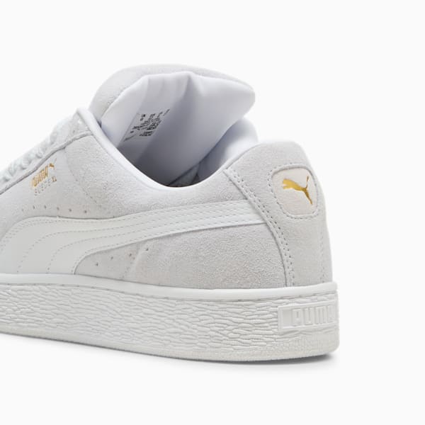 Tenis Suede XL, Silver Mist-PUMA White, extralarge