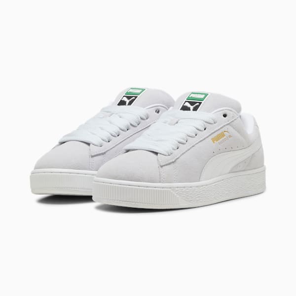Tenis Suede XL, Silver Mist-PUMA White, extralarge