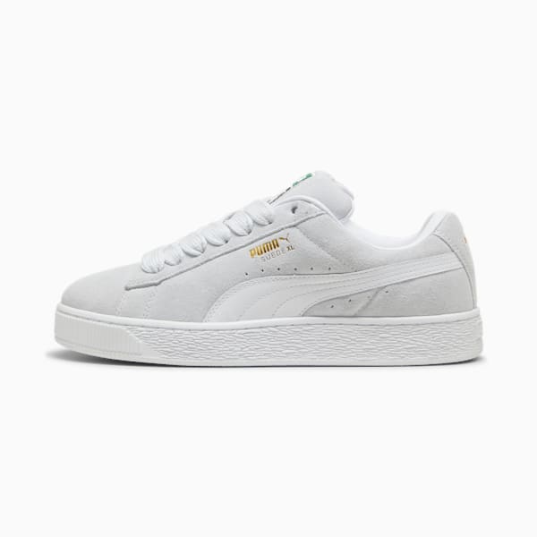 Tenis Suede XL, Silver Mist-PUMA White, extralarge