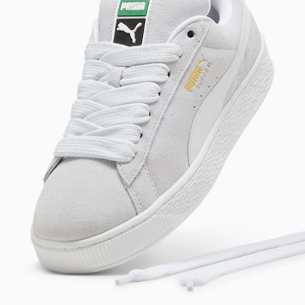 Tenis Suede XL, Silver Mist-PUMA White, extralarge