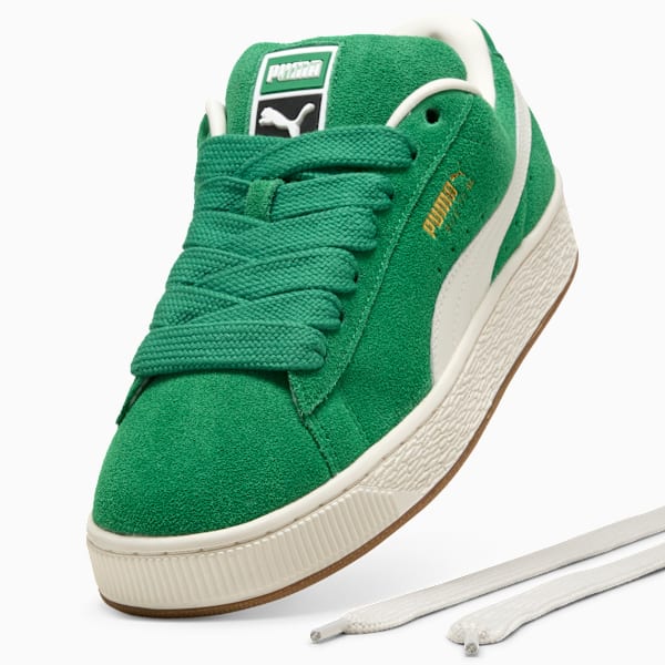 Suede XL Sneakers, Archive Green-Vapor Gray, extralarge