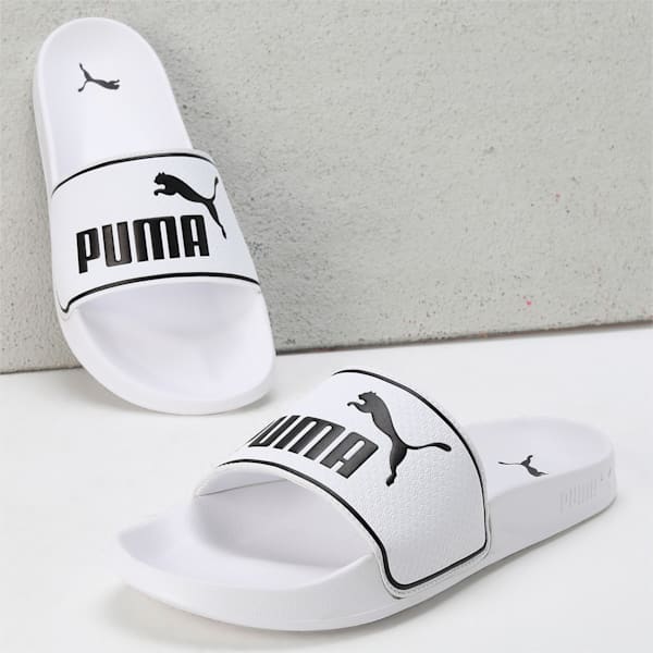 Leadcat 2.0 Slides, PUMA White-PUMA Black, extralarge-IND