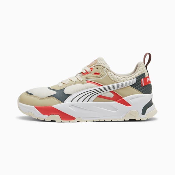 Tenis para hombre Trinity Desert Road, Alpine Snow-PUMA White-Putty-Active Red, extralarge