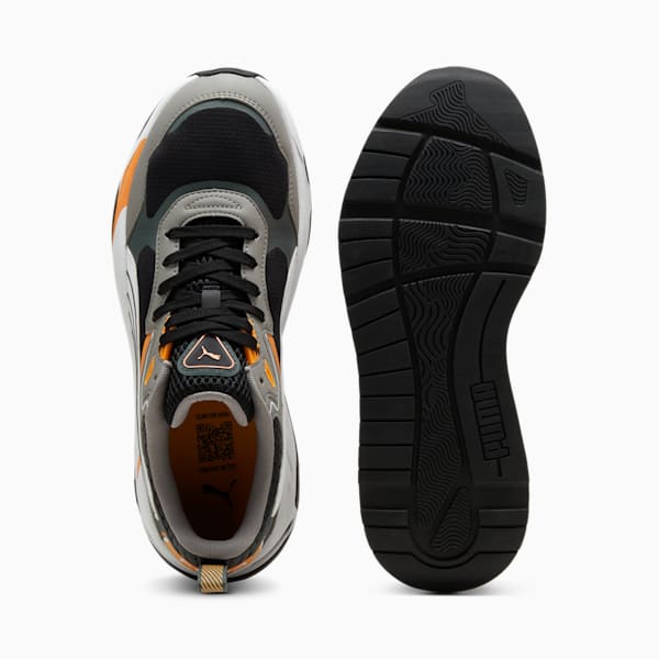 Trinity Desert Road Men's Sneakers, PUMA Black-PUMA White-Stormy Slate-Clementine, extralarge