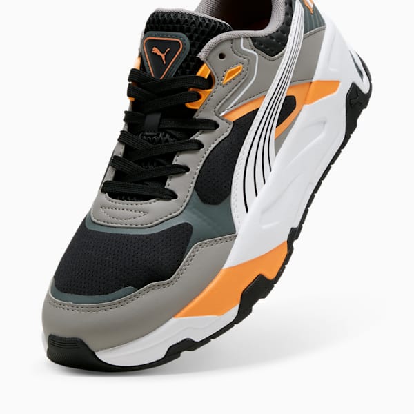 Trinity Desert Road Men's Sneakers, PUMA Black-PUMA White-Stormy Slate-Clementine, extralarge