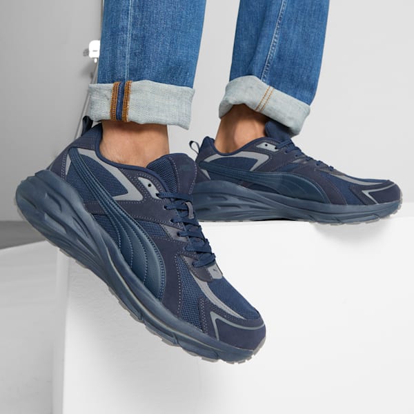 Hypnotic LS Men's Sneakers, Club Navy-New Navy-Cool Dark Gray, extralarge
