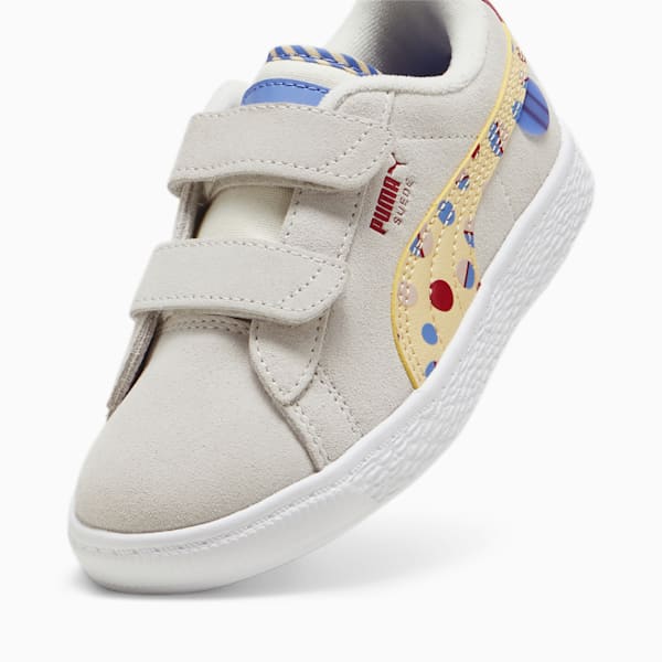 Suede Classic LF Little Kids' Sneakers, Warm White-Club Red-Chamomile, extralarge