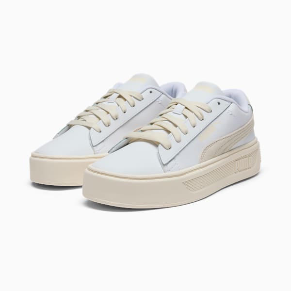 Tenis para mujer Mono Twist Smash 3.0, PUMA White-Vapor Gray-Warm White, extralarge
