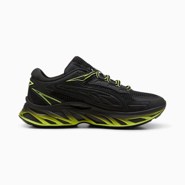 Exotek NITRO™ Men's Racing Sneakers, PUMA Black-Electric Lime, extralarge