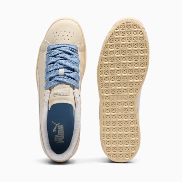 Clyde Basketball Nostalgia Sneakers, Alpine Snow-Chamomile, extralarge