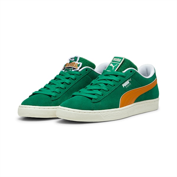 ユニセックス スウェード パッチ スニーカー, Archive Green-Frosted Ivory, extralarge-JPN