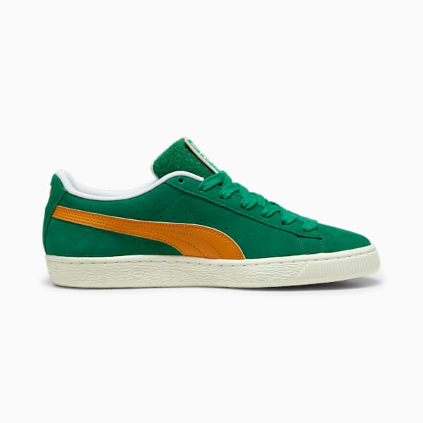 For the Fanbase Suede Patch Sneakers, Archive Green-Frosted Ivory, extralarge