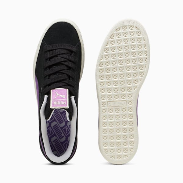 For the Fanbase Suede Patch Sneakers, PUMA Black-Ultraviolet, extralarge