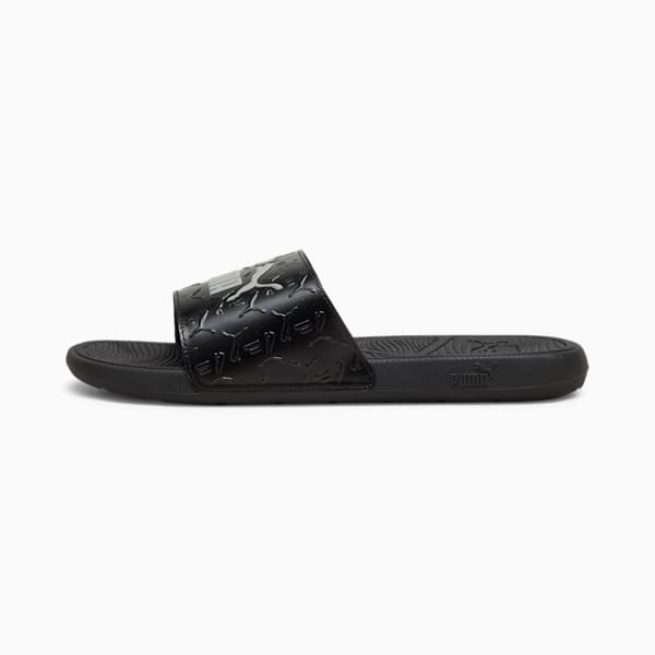 Cool Cat 2.0 Superlogo Men's Sandals, PUMA Black-Smokey Gray, extralarge