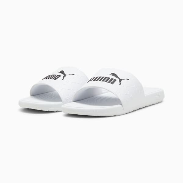 Cool Cat 2.0 Superlogo Men's Sandals, PUMA White-PUMA Black, extralarge