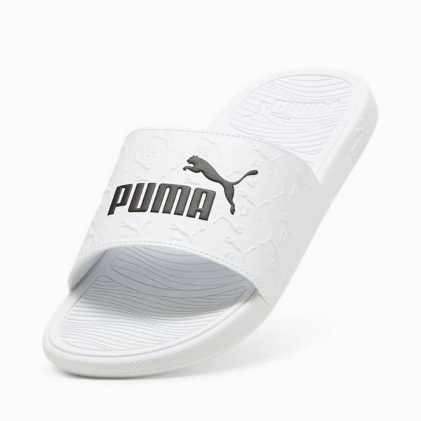 Cool Cat 2.0 Superlogo Men's Sandals, PUMA White-PUMA Black, extralarge