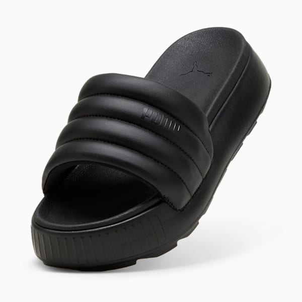 Claquettes Karmen Puffy Femme, PUMA Black-PUMA Black, extralarge
