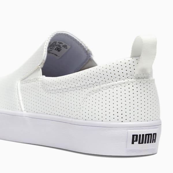 Bari Slip-On Comfort Women's Shoes, PUMA White-PUMA Black, extralarge