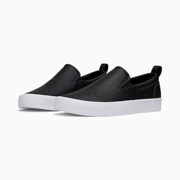 Bari Slip-On Comfort Women's Shoes, PUMA Black-Flat Dark Gray, extralarge