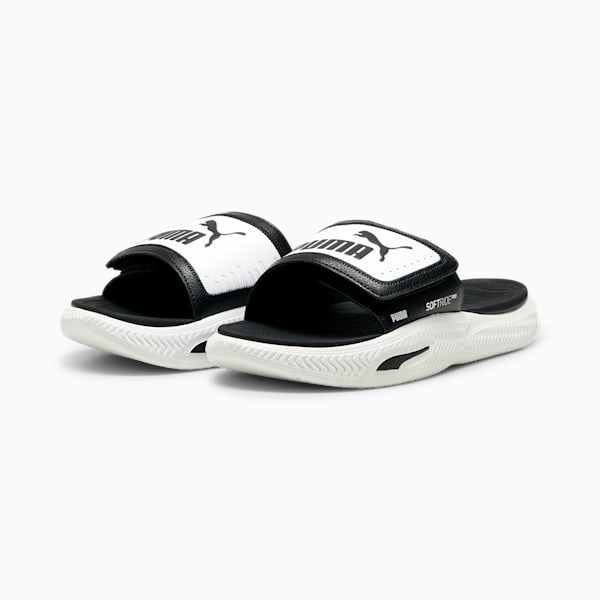 Puma slides black and 2025 white