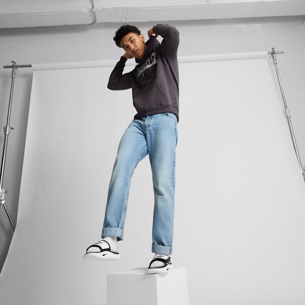 SoftridePro 24 V Slides, PUMA Black-PUMA Black-PUMA White, extralarge