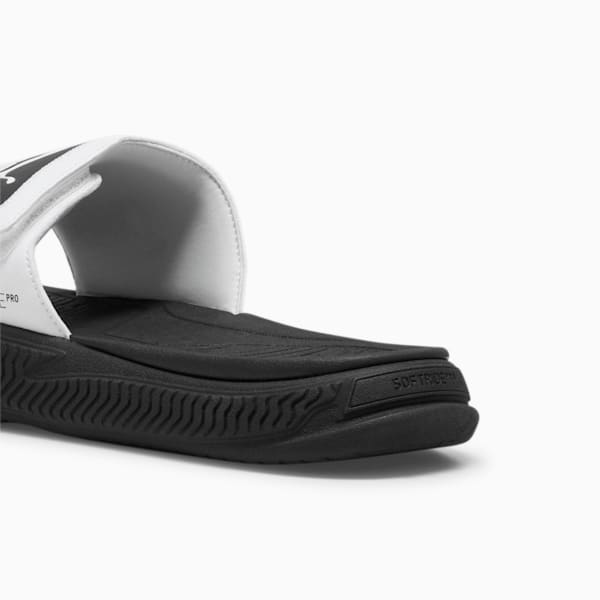 SoftridePro 24 V Slides, PUMA White-PUMA Black-PUMA Black, extralarge