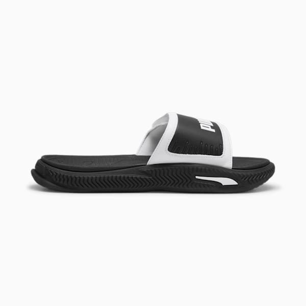 SoftridePro 24 V Men's Slides, PUMA White-PUMA Black-PUMA Black, extralarge-IND