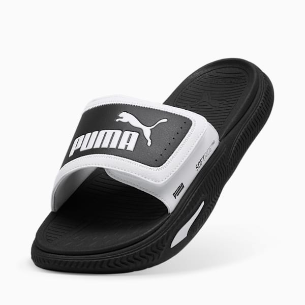 SoftridePro 24 V Men's Slides, PUMA White-PUMA Black-PUMA Black, extralarge-IND