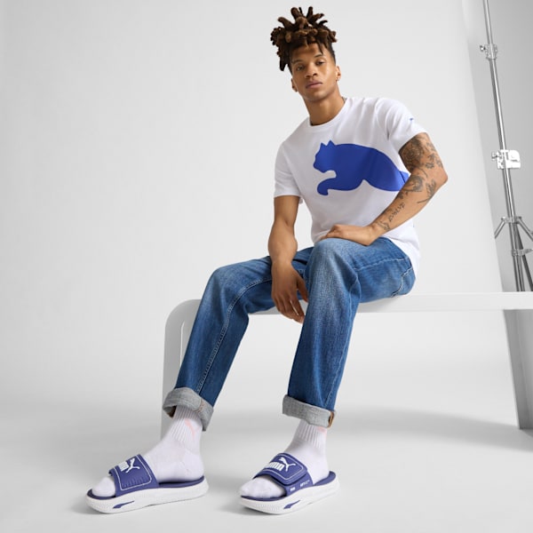 Sandalias ajustables SoftridePro 24, Blue Crystal-PUMA White, extralarge