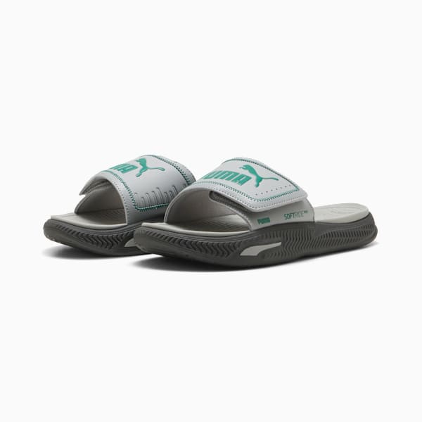 Sandalias ajustables SoftridePro 24, Gray Echo-Wild Green-Dusky Gray, extralarge