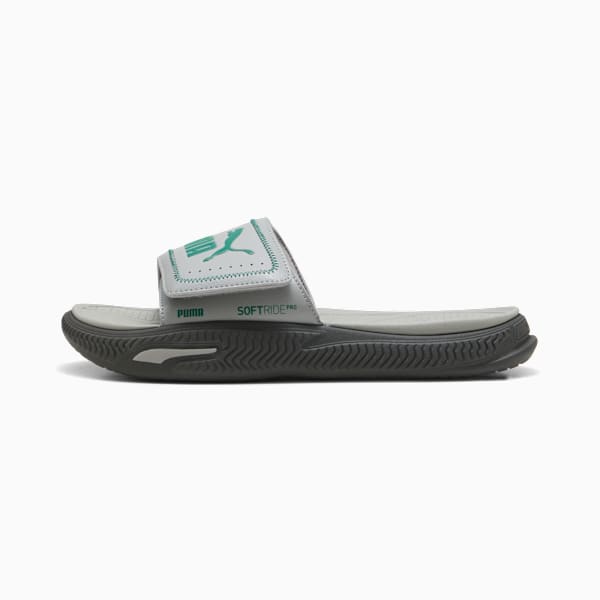 Sandalias ajustables SoftridePro 24, Gray Echo-Wild Green-Dusky Gray, extralarge