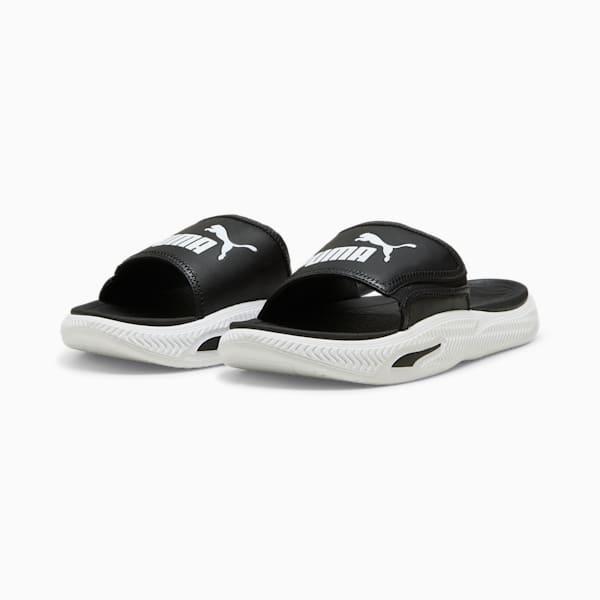 SoftridePro Slide 24 Sandals, PUMA Black-PUMA White, extralarge