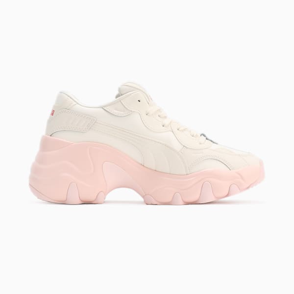 ウィメンズ パルサー ウェッジ PNK スニーカー, Warm White-Warm White-Electric Blush, extralarge-JPN