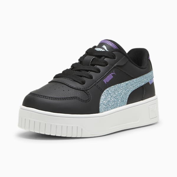 キッズ ガールズ キャリーナストリート ディープダイブ スニーカー 17-21cm, PUMA Black-Turquoise Surf, extralarge-JPN