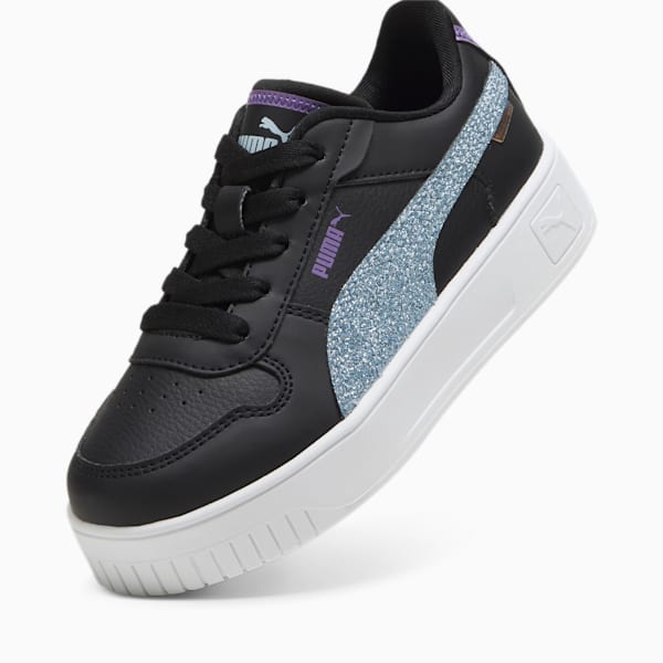 キッズ ガールズ キャリーナストリート ディープダイブ スニーカー 17-21cm, PUMA Black-Turquoise Surf, extralarge-JPN