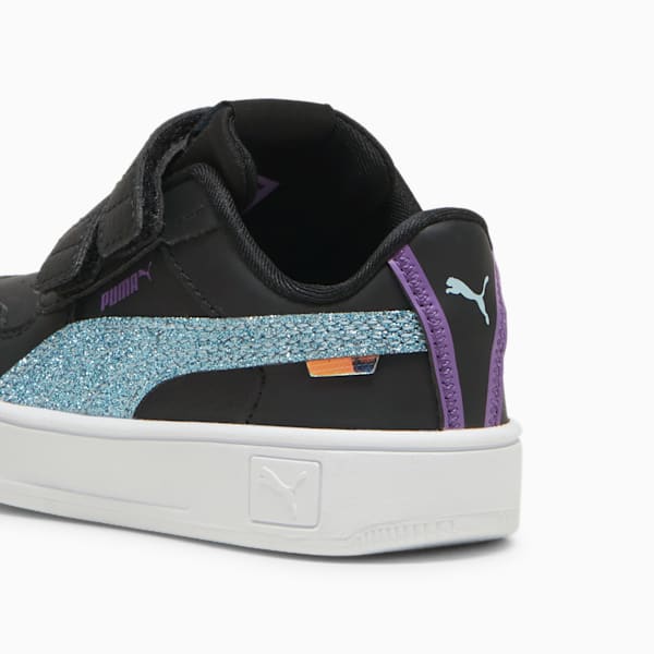 Tenis para infantes Carina Street Deep Dive, PUMA Black-Turquoise Surf, extralarge