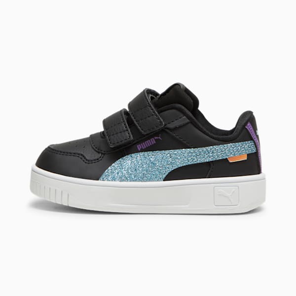 Tenis para infantes Carina Street Deep Dive, PUMA Black-Turquoise Surf, extralarge