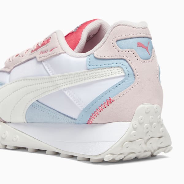 Tenis para mujer Blktop Rider, PUMA White-Frosty Pink, extralarge