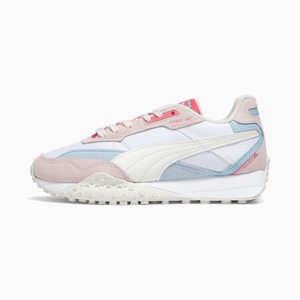 Blacktop Rider Women's Sneakers, PUMA White-Frosty Pink, extralarge