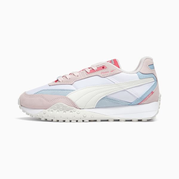 Tenis para mujer Blktop Rider, PUMA White-Frosty Pink, extralarge
