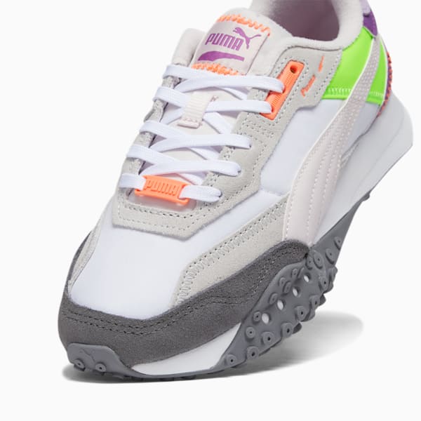 Blacktop Rider Women's Sneakers, PUMA White-Cool Dark Gray, extralarge