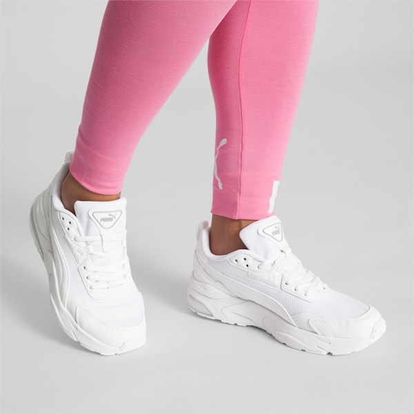 Vis2K Women's Sneaker, PUMA White-PUMA White, extralarge