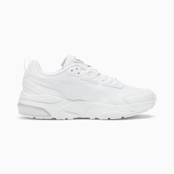 Vis2K Women's Sneaker, PUMA White-PUMA White, extralarge