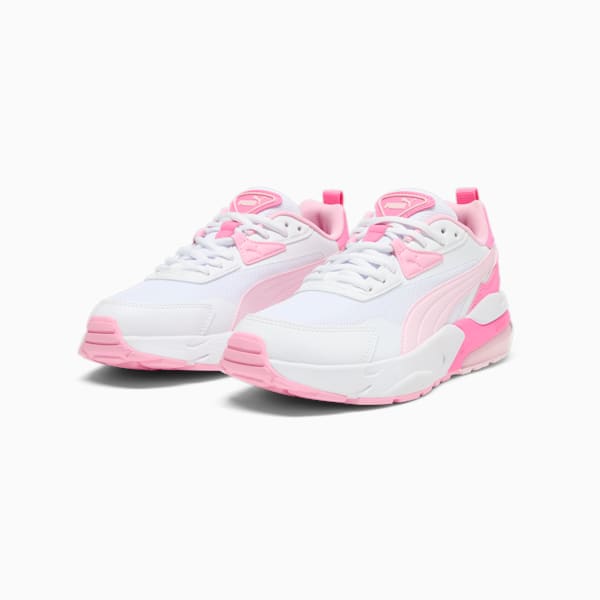 Vis2K Women's Sneaker, PUMA White-Whisp Of Pink, extralarge